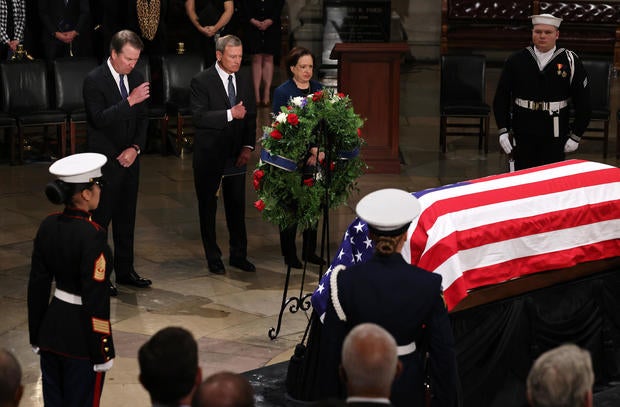 Former President Jimmy Carter Lies In State At The U.S. Capitol Building 