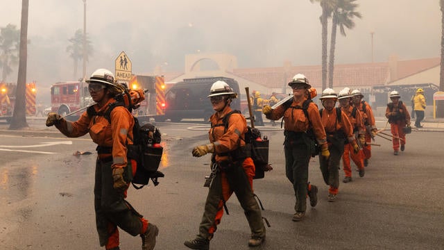 Brush Fire Erupts In Pacific Palisades 