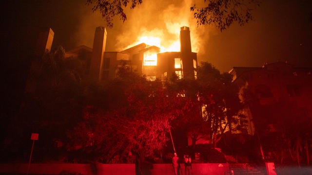 Powerful Winds Fuel Multiple Fires Across Los Angeles Area 