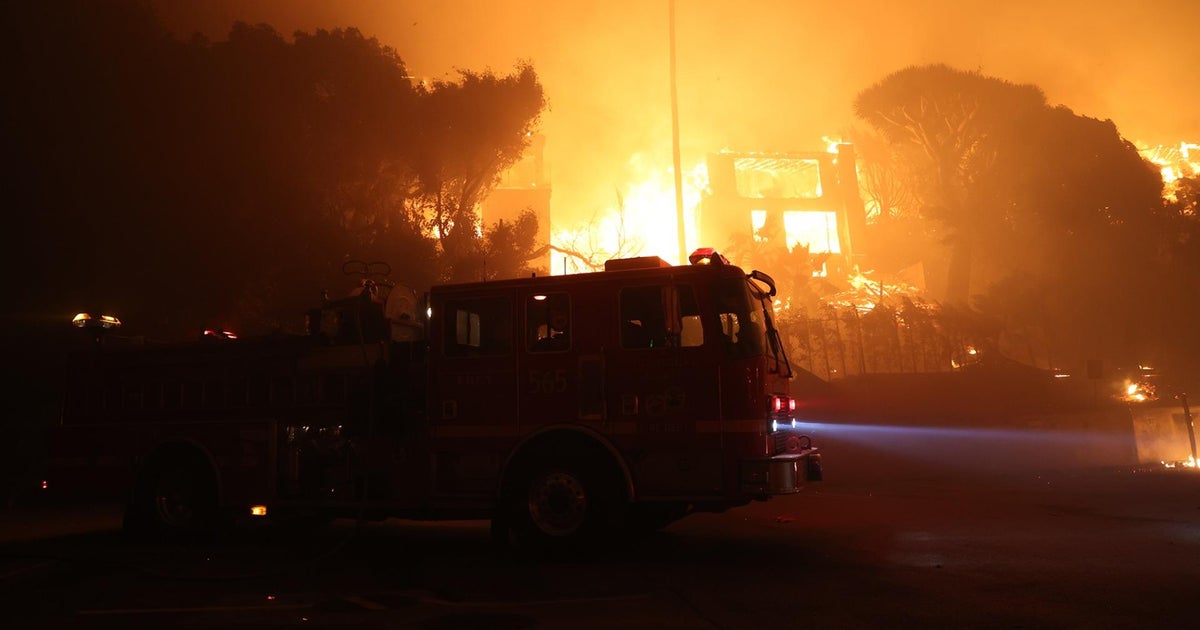 5 wildfires still burning around Los Angeles, over 100,000 under