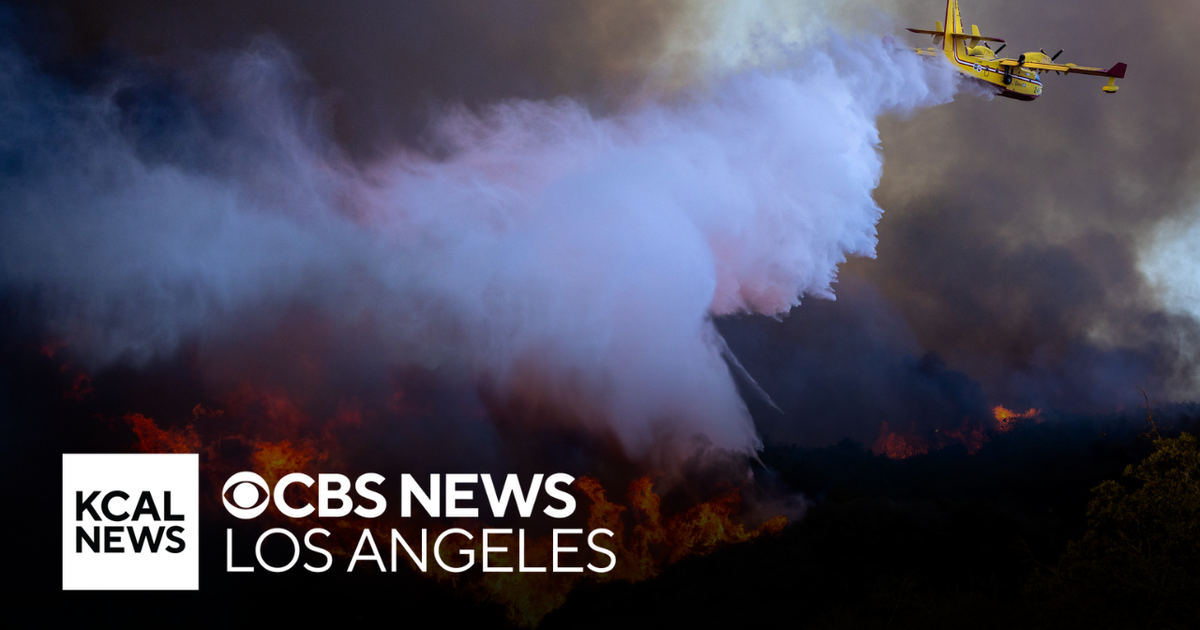 Firefighting aircraft collides with drone over Palisades Fire CBS Los