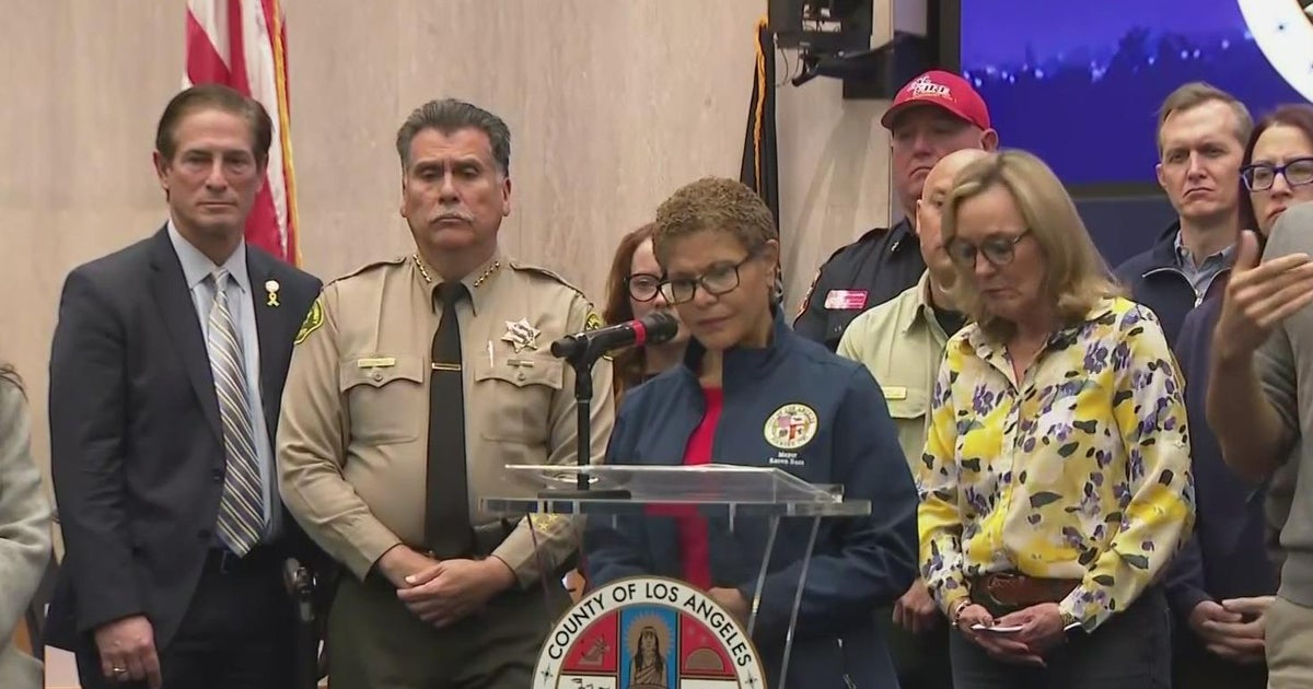 LA mayor remains silent when reporter overseas questions why she wasnt back home during fires