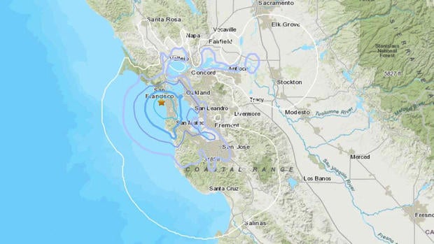 San Francisco Bay Area 3.7 earthquake 