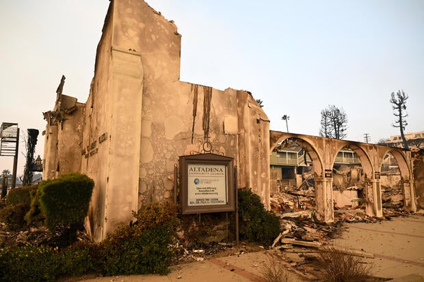 Eaton wildfire in Los Angeles 