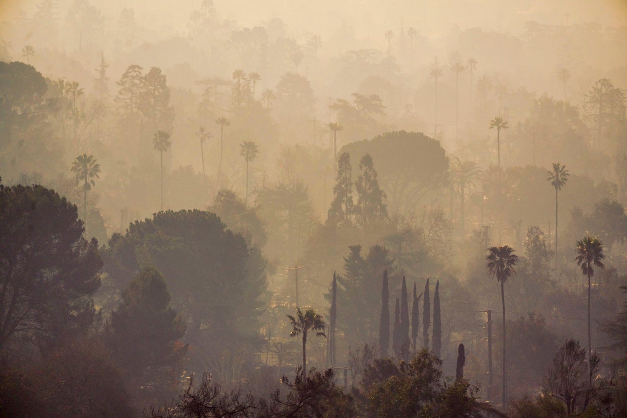 Los Angeles Fire Pushes Northeast, Threatens Brentwood, Encino 