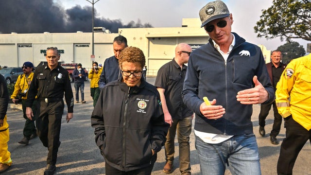 Powerful Winds Fuel Multiple Fires Across Los Angeles Area