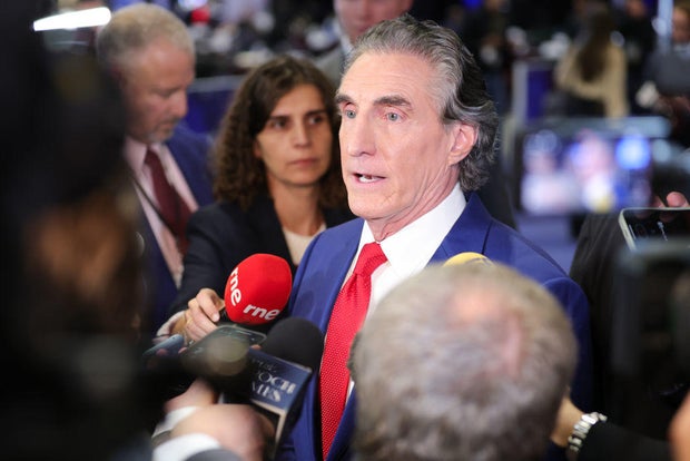 Gov. Doug Burgum at the presidential debate at the National Constitution Center on Sept. 10, 2024, in Philadelphia.