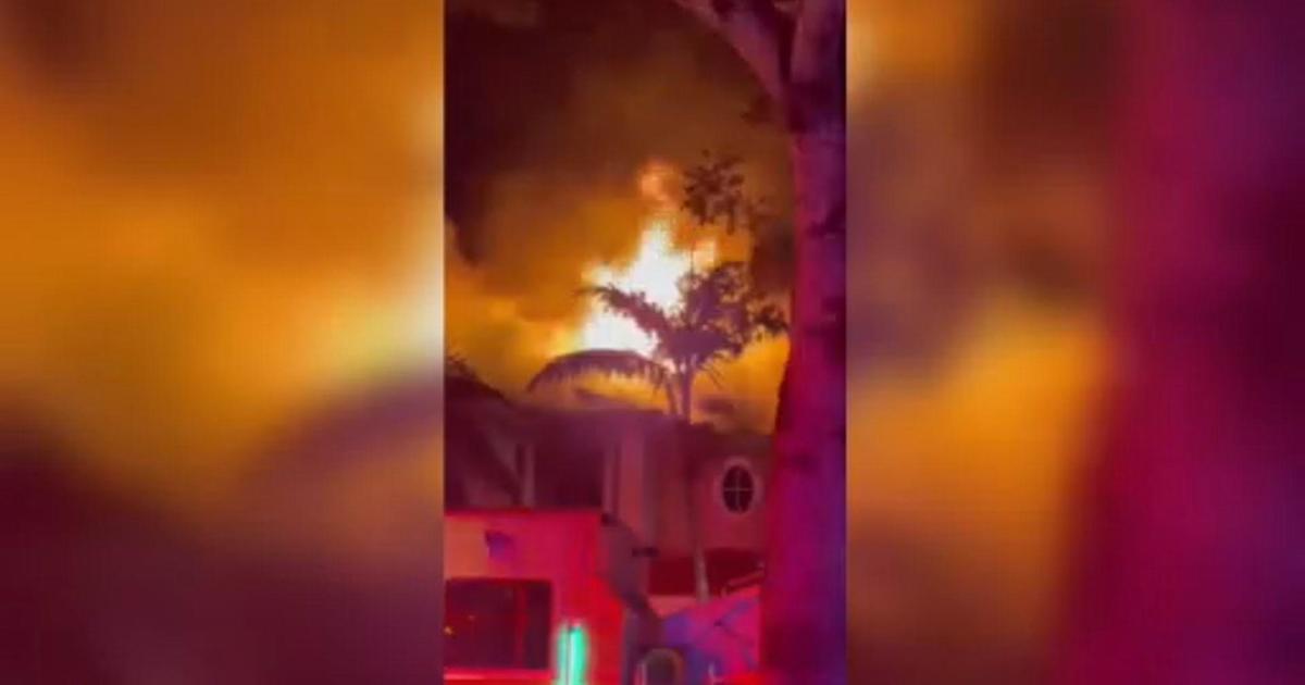 Person airlifted to hospital after townhome goes up in flames in Homestead, fire officials say