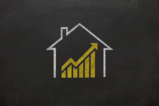 House real estate graph price investment mortgage