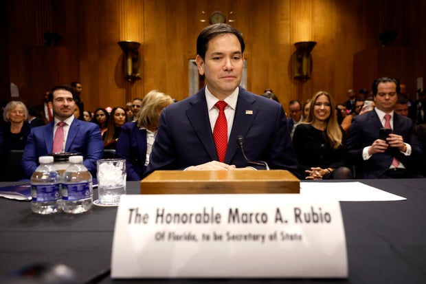 Senate Holds Confirmation Hearing For Secretary Of State Nominee Marco Rubio
