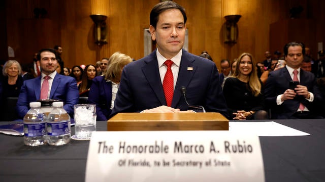 Senate Holds Confirmation Hearing For Secretary Of State Nominee Marco Rubio 