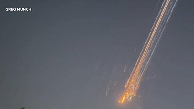 Debris of the SpaceX Starship that broke up during a test flight