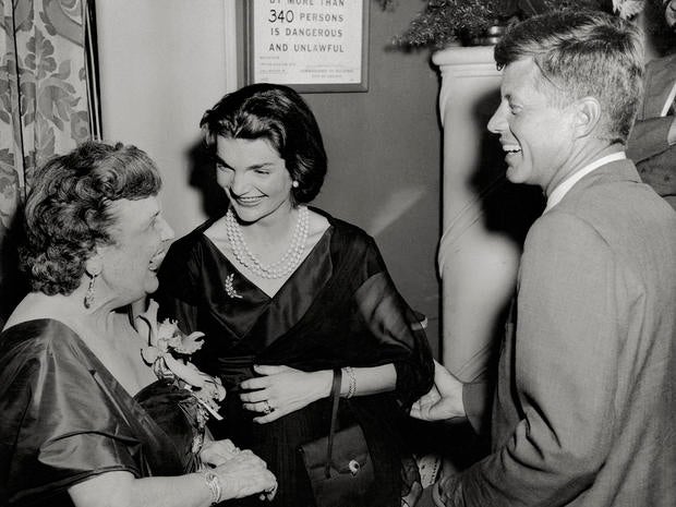 Jackie and John F Kennedy Laughing with Perle Mesta