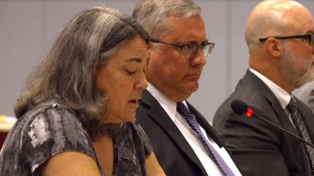 Amy Kingan at Calusinski clemency hearing.