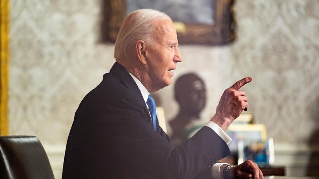 President Biden delivers a Farewell Address to the Nation inside of the Oval Office of the White House in Washington, DC on Wednesday, January 15, 2025. 