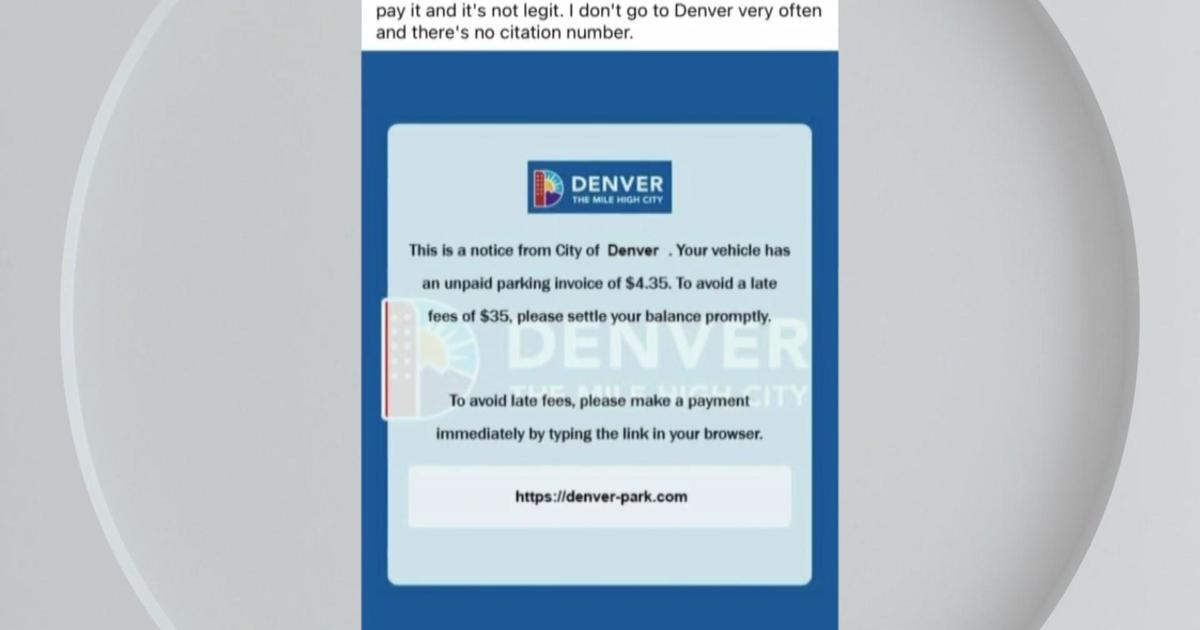 Denver officials warn of parking ticket text message scam