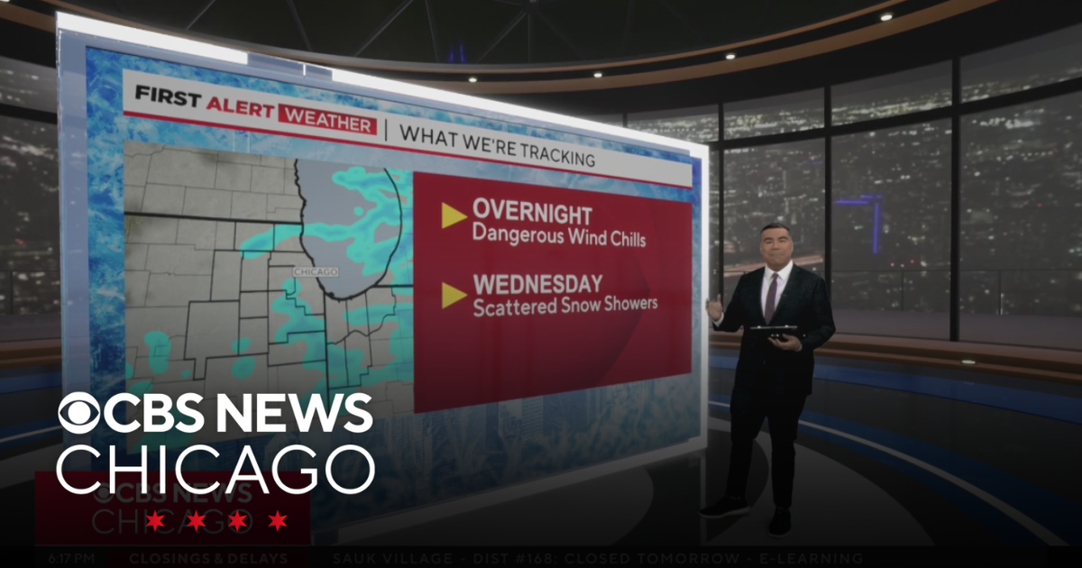 Dangerous wind chills overnight Monday into Tuesday in Chicago - CBS ...