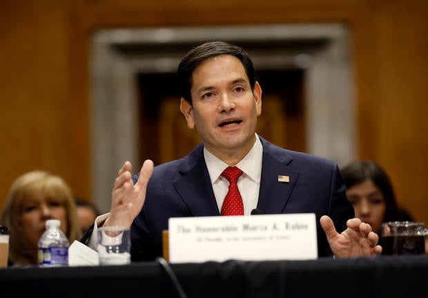 Senate Holds Confirmation Hearing For Secretary Of State Nominee Marco Rubio 