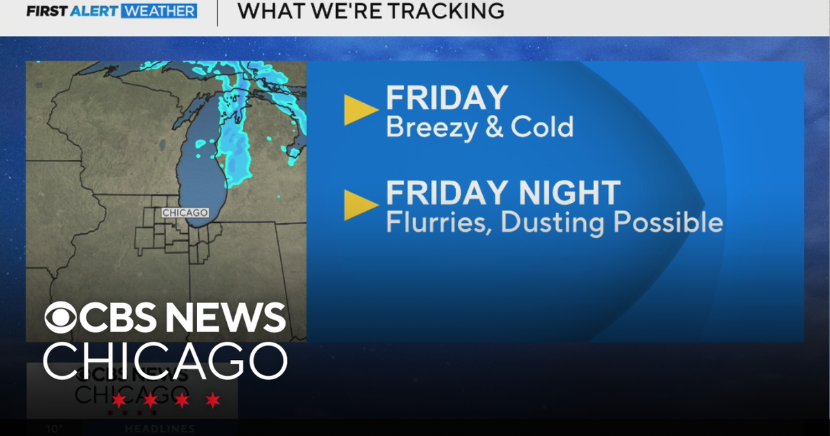 Subzero wind chills overnight, breezy and cold Friday in Chicago - CBS ...