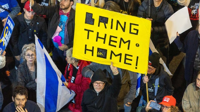 Demonstration in Israel demanding the return of hostages to their homes 
