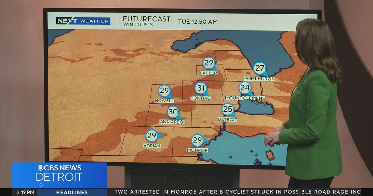 Wind advisory remains in effect for Southeast Michigan into Monday ...