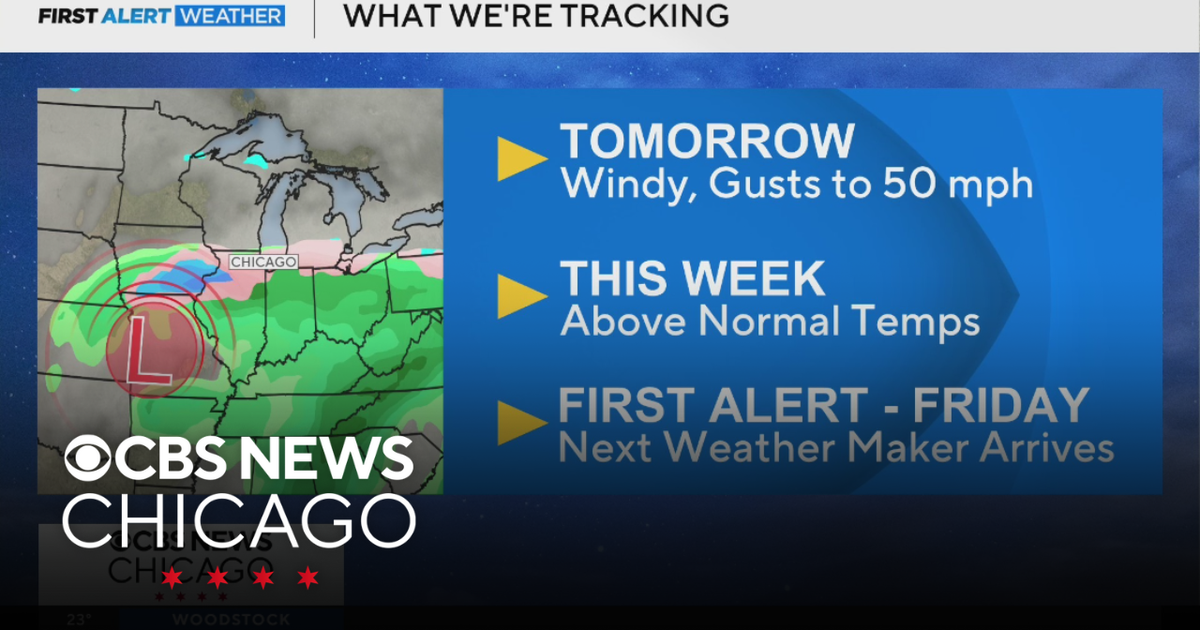 Above-normal temperatures this week in Chicago - CBS Chicago