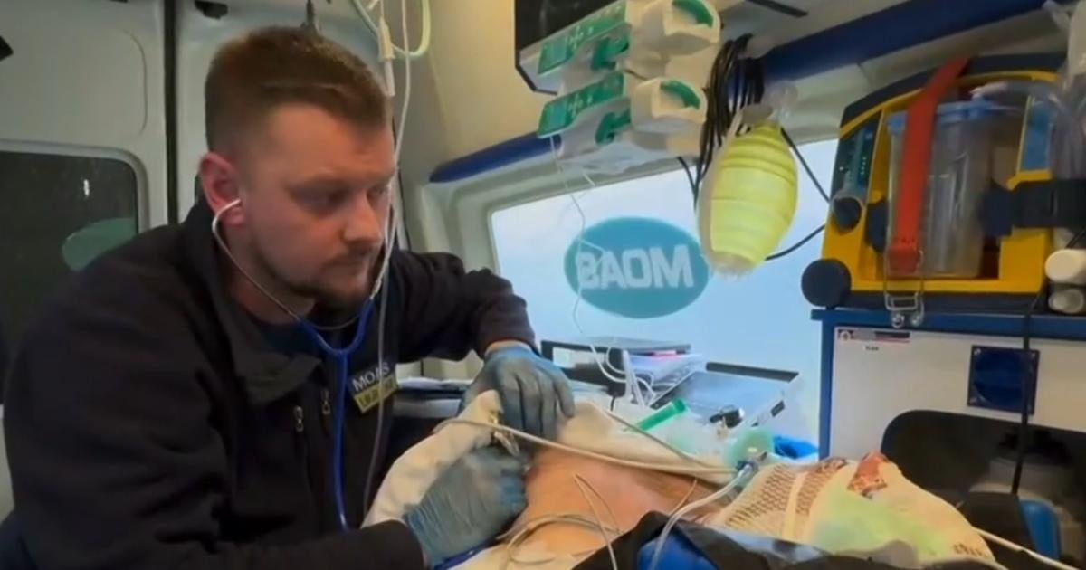 CBS News travels with paramedics treating Ukrainian troops