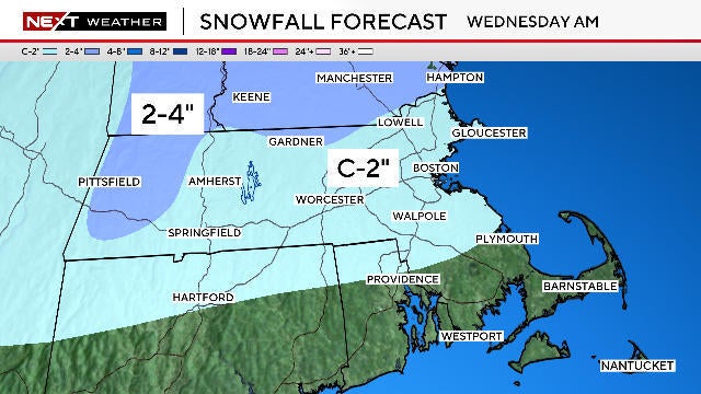 Snowfall forecast 