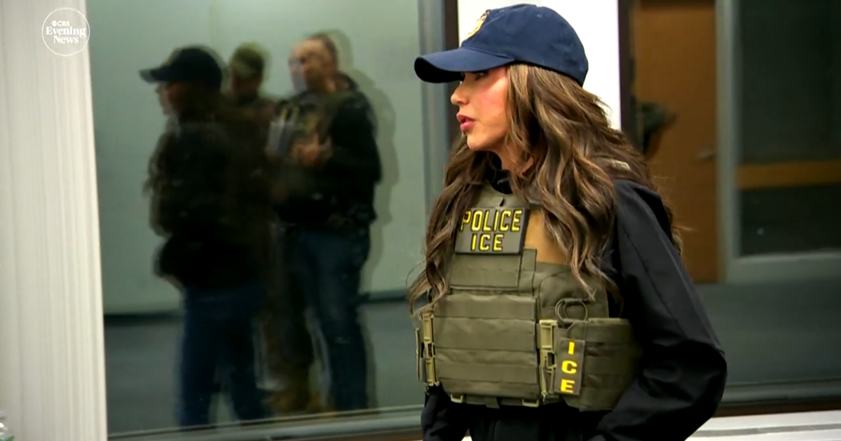 Homeland Security Secretary Kristi Noem says filming ICE raids is an “accountability measure” Homeland Security Secretary Kristi Noem says filming ICE raids is an “accountability measure”