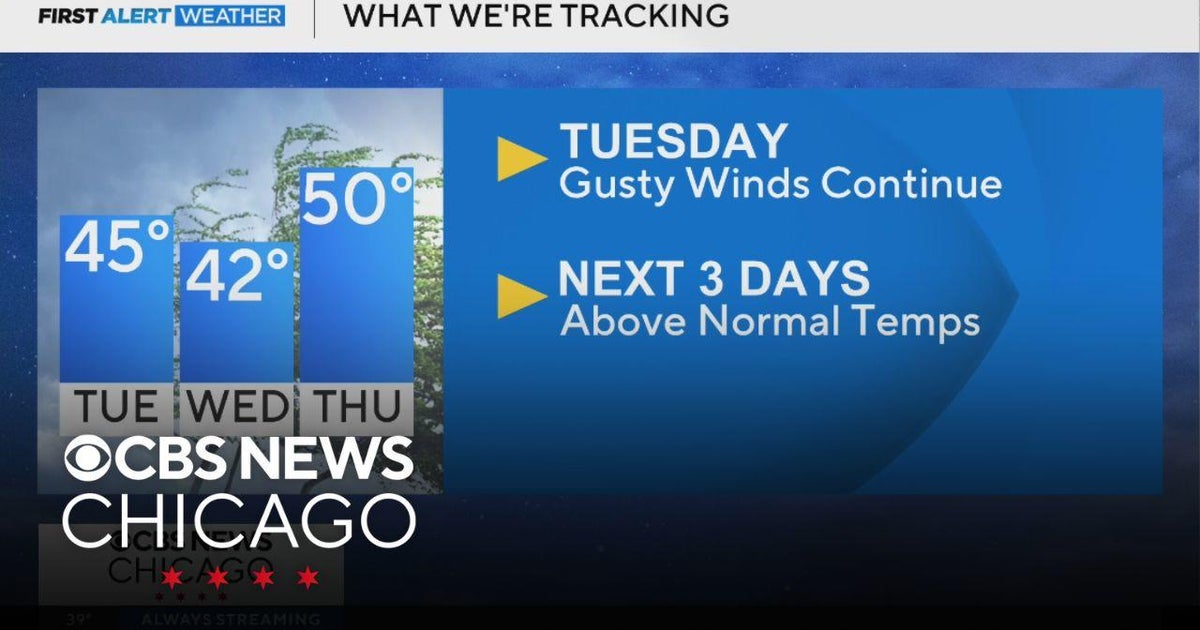 Above normal for next 3 days in Chicago - CBS Chicago