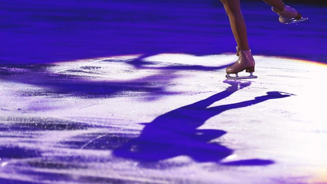 Skater on the ice rink 