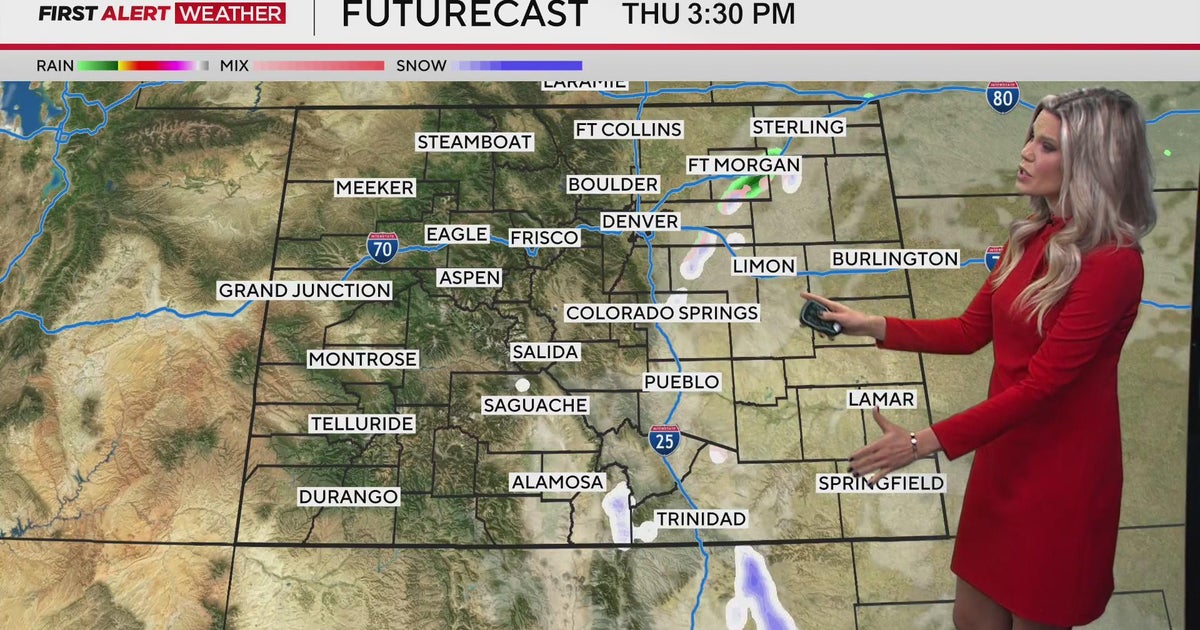 Snow clearing in Colorado, heading into a warm and windy Friday - CBS ...