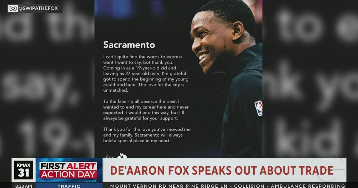 DeAaron Fox posts farewell message to Sacramento after trade