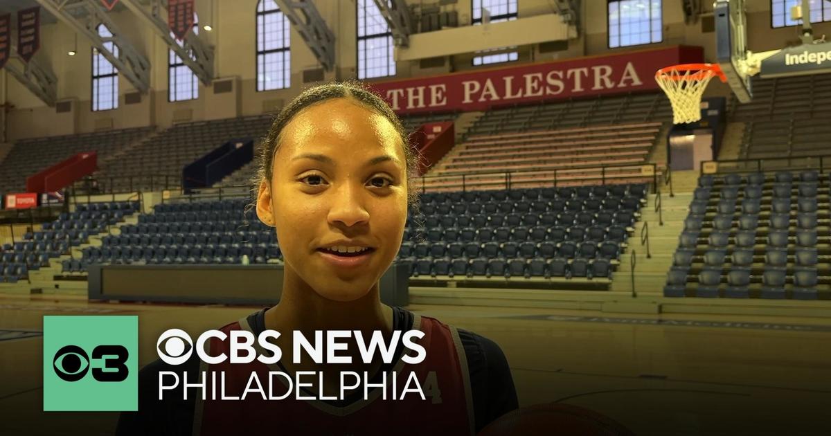 Penn Player Sananiah Caldwell Roots for Eagles