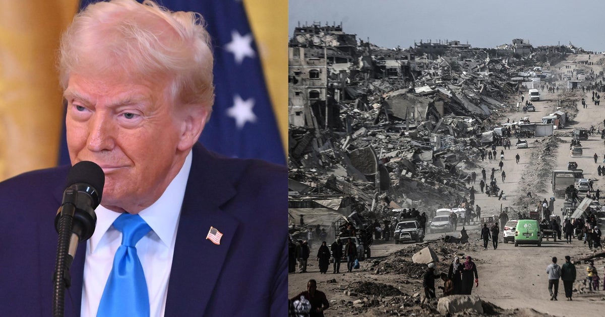 Trump doesn't offer specifics for plan to take over Gaza Strip - CBS News