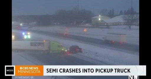 Overnight snow causes several crashes across Twin Cities - CBS Minnesota
