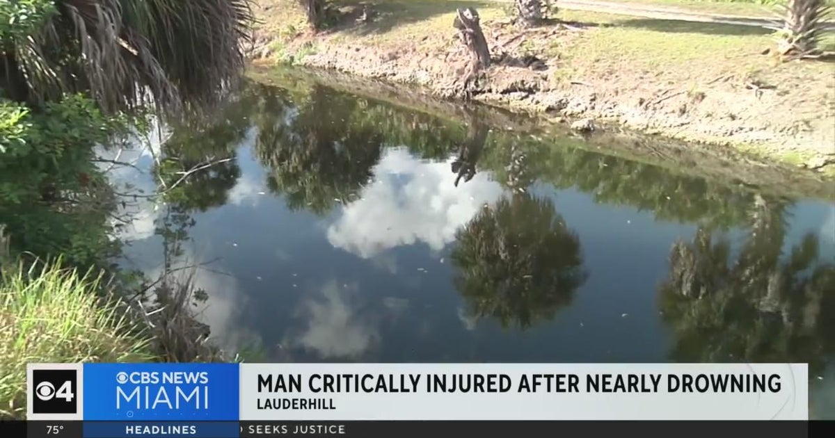 Man critically injured after found in Lauderhill canal - CBS Miami
