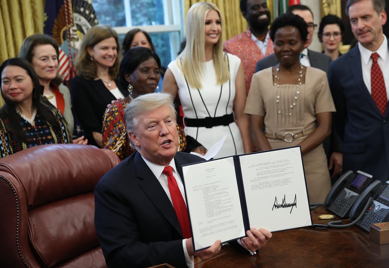 President Trump Signs Memorandum Launching The "Women's Global Development And Prosperity" Initiative 