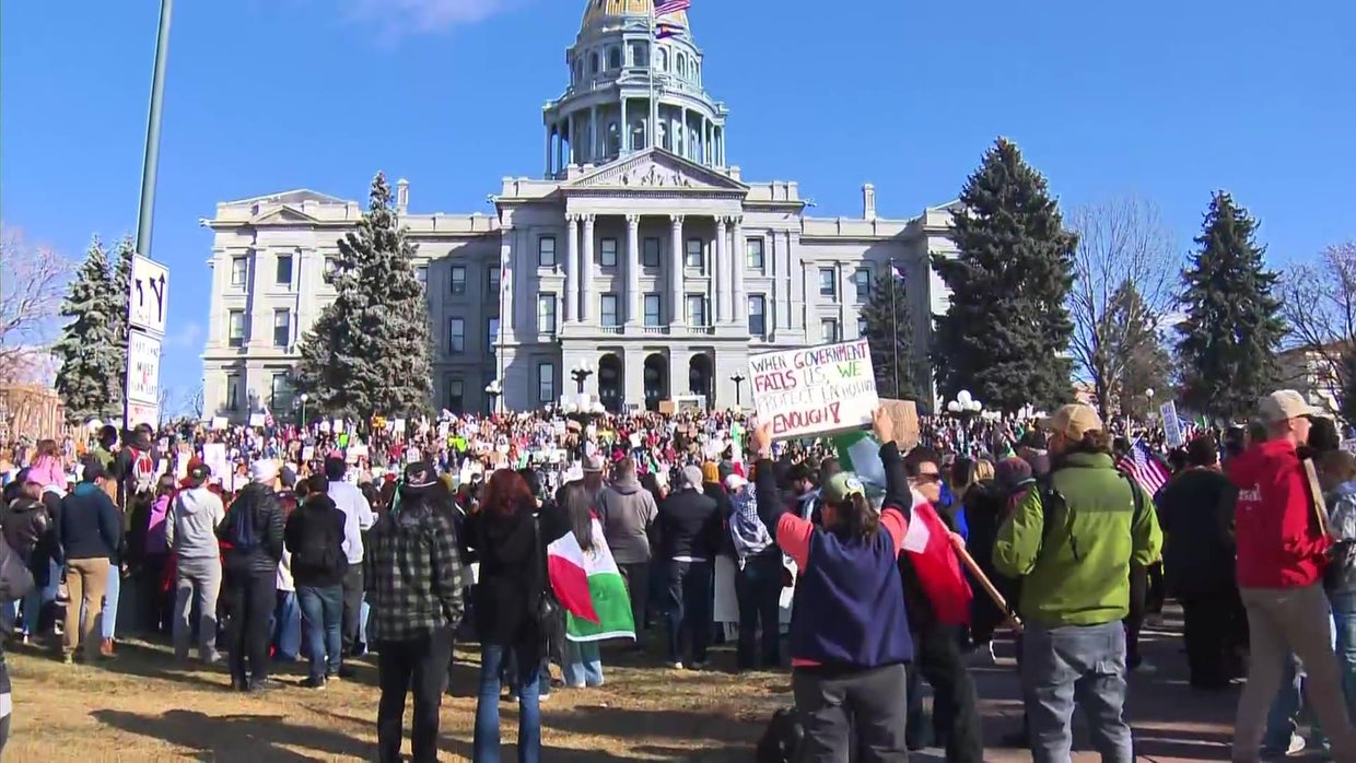Protest over immigration operations in Denver