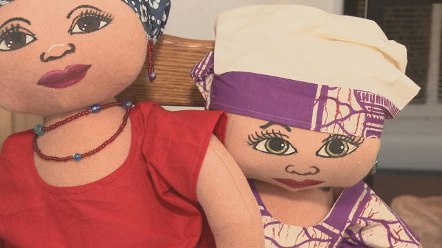 Dolls created by South Jersey artist Kimberly Camp 