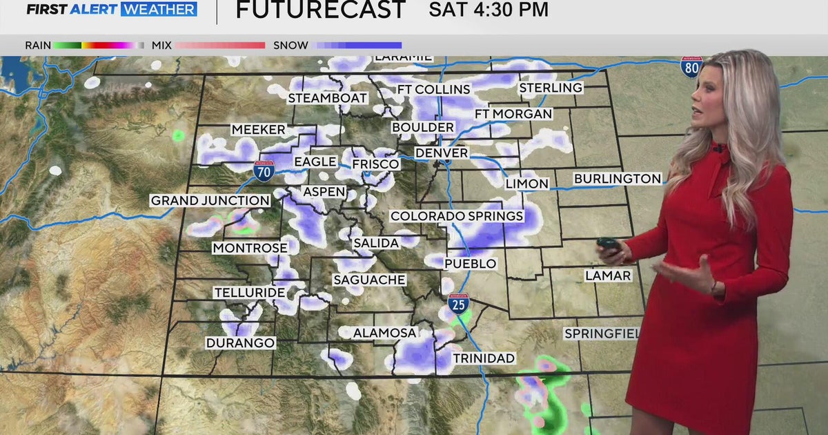 Quick shot of snow and colder temperatures this weekend in Denver - CBS ...