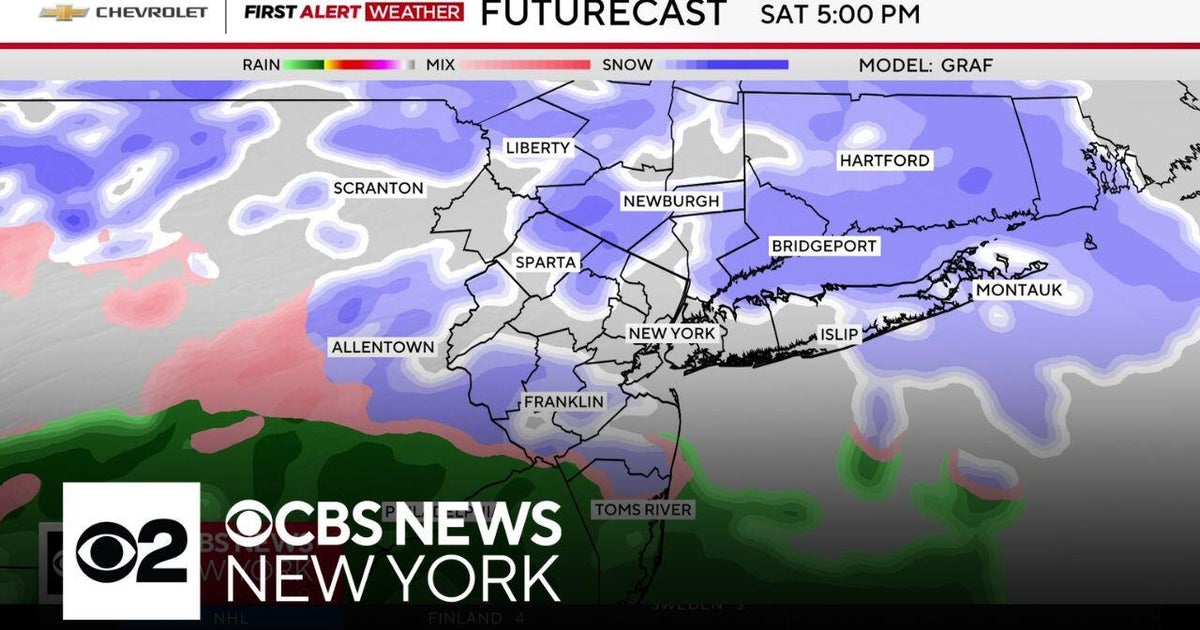 First Alert Weather: 2/15/25 4 p.m. snow update for NYC - CBS New York