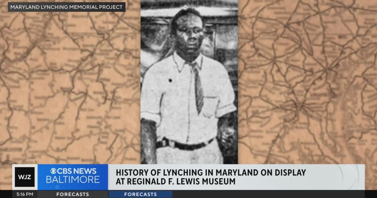 History of lynching on display at Baltimore museum - CBS Baltimore