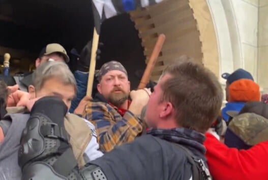 Peter Schwartz at Capitol riot