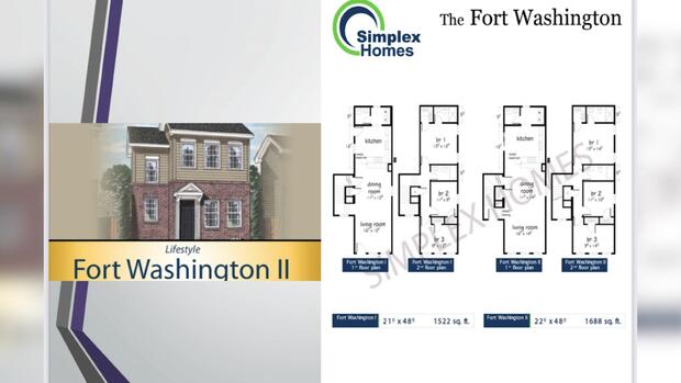 Blueprints for a three-bedroom home in Uniondale 