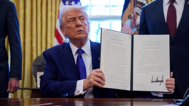 President Trump Signs An Executive Order At The White House 