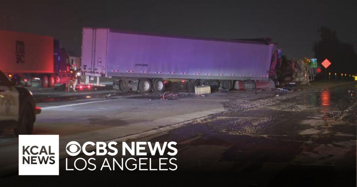 One Dead, One Injured in Semi-Truck Collision on 60 Freeway, Diamond Bar