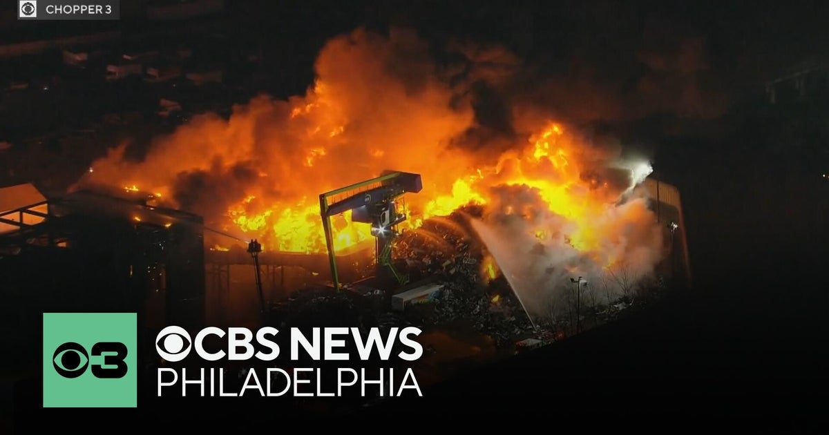 Crews continue to battle junkyard fire at EMR Metal Recycling in Camden ...