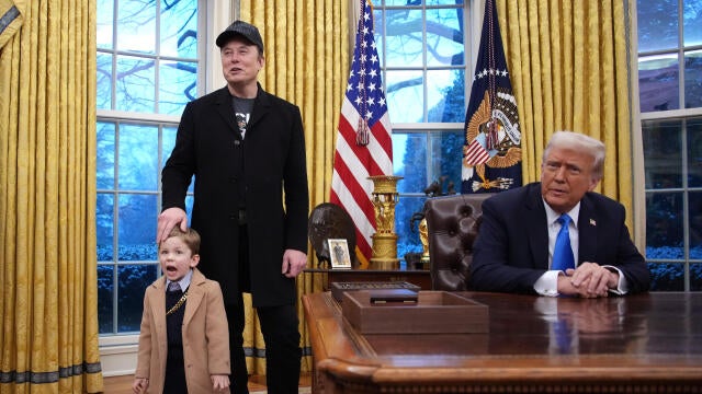 Elon Musk Joins President Trump For Signing Executive Orders In The Oval Office 