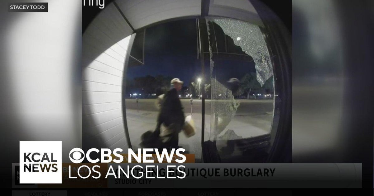 LAPD search for suspect in Studio City retail store burglary - CBS Los ...